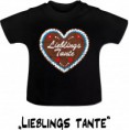 T-Shirt "Lieblings Tante" für Kinder vom 3 Monaten bis zum Teenager